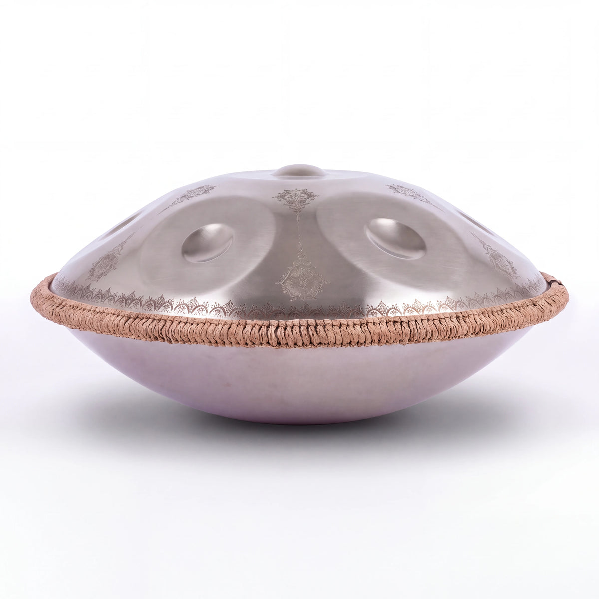 Handpan Celtic Minor LUMANDALA KOVAPAN, vue de profil