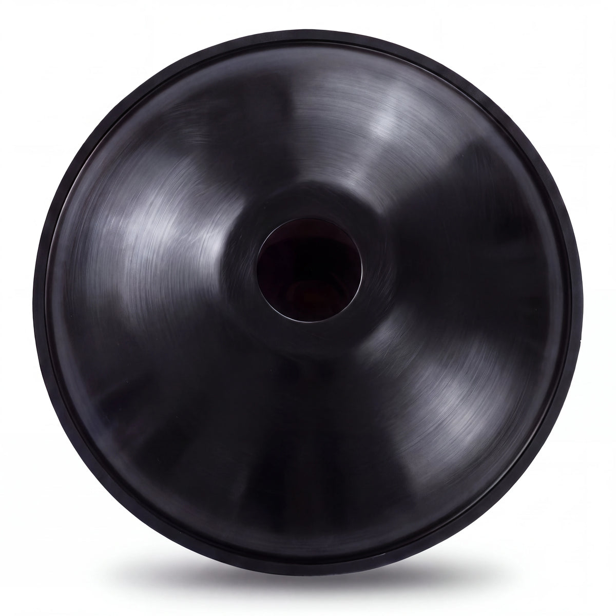 Handpan D Kurd ECLIPSE noir KOVAPAN, vue de dessous