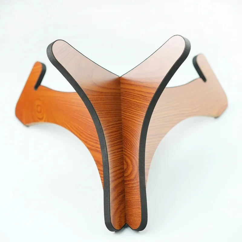 Support handpan bois KOVAPAN vu de dessus