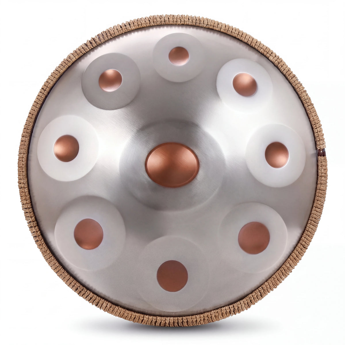 Handpan acier inoxydable SOURCE KOVAPAN, vue de dessus