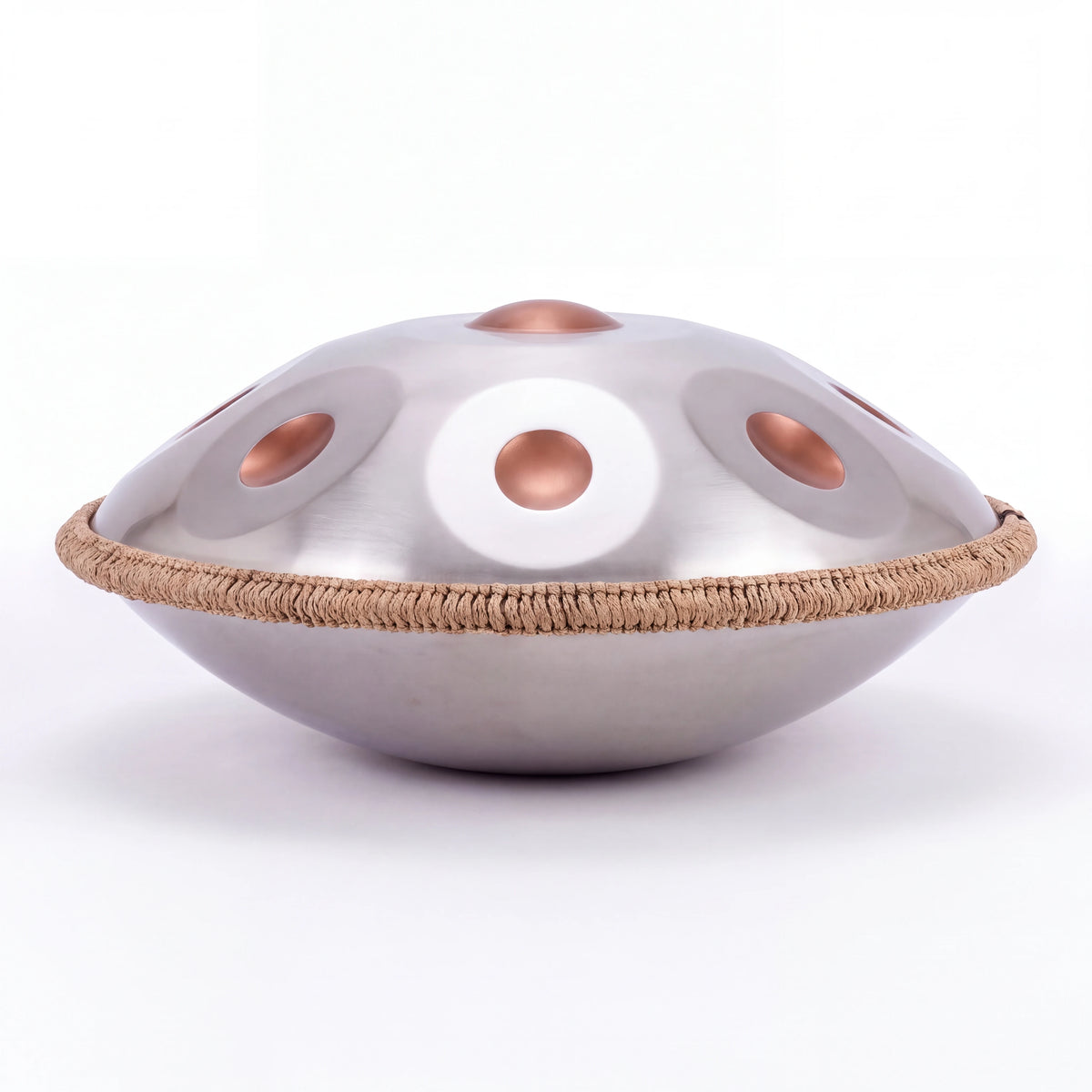Handpan acier inoxydable SOURCE KOVAPAN, vue de profil