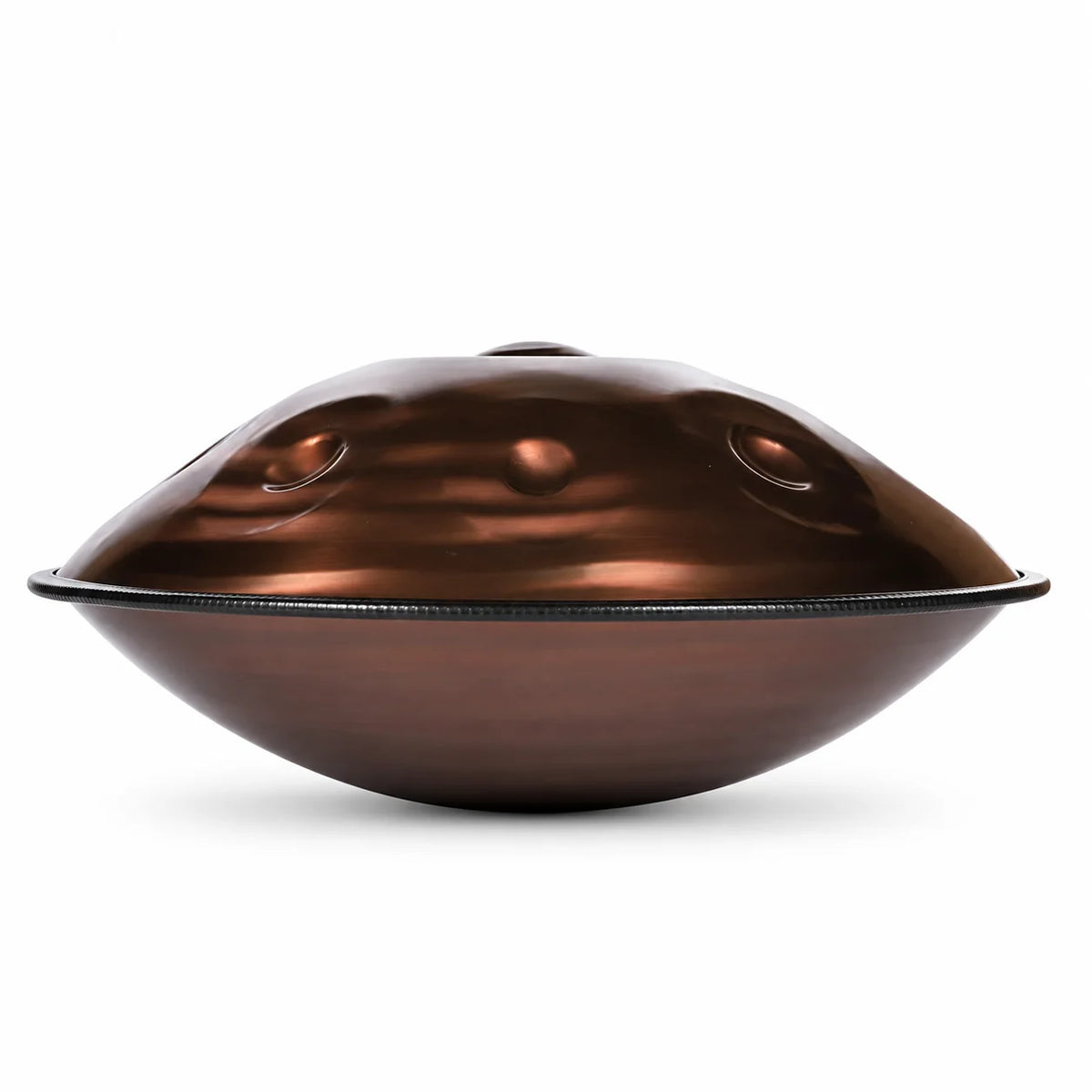 Handpan D Kurd 12 notes Nautile Bronze Kovapan – vue de face sur fond blanc