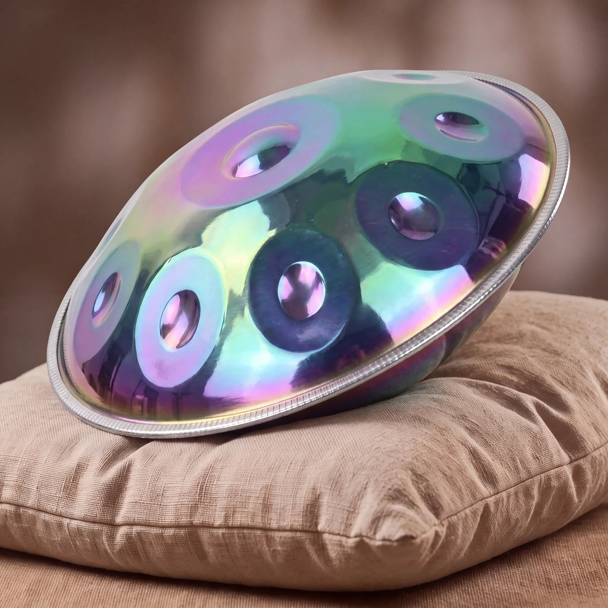 Handpan HARMONIE Kovapan iridescent – instrument de musique méditatif en acier