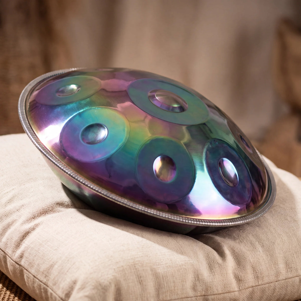 Handpan Harmonie présentation coussin - KOVAPAN