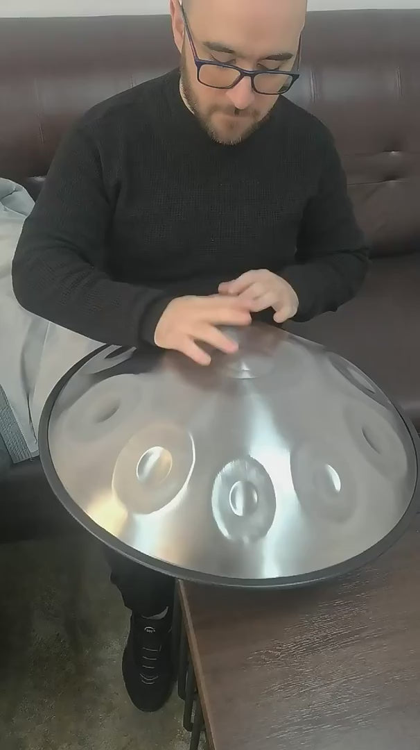 Vidéo de démonstration du handpan STELLAR en Ré Mineur Kurd – Kovapan