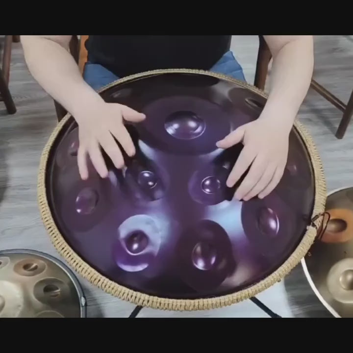 Vidéo de démonstration du handpan LUNA en Ré Mineur Kurd – Kovapan