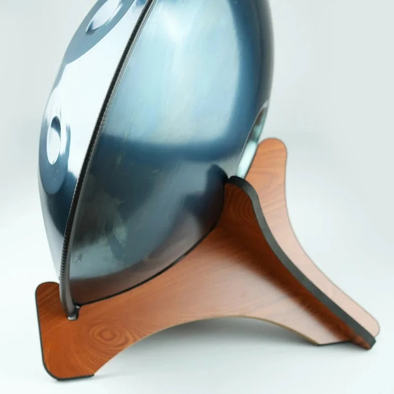 Détail de l'assemblage du support handpan bois KOVAPAN
