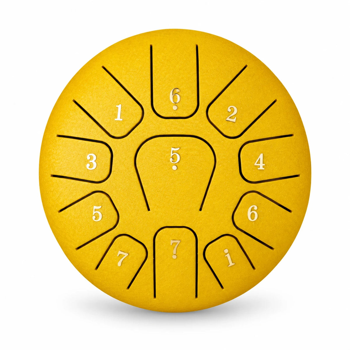 Tongue drum 11 notes jaune - Kovapan