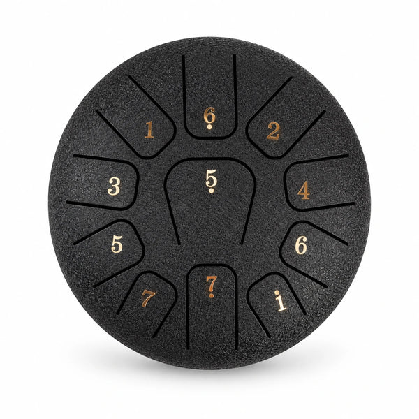 Tongue Drum 11 Notes Noir